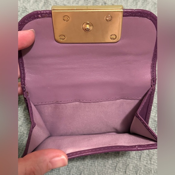 Coach purple medium bifold wallet - Picture 6 of 14